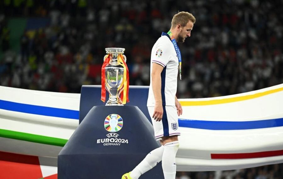 Harry Kane après la défaite en finale de l'Euro face à l'Espagne