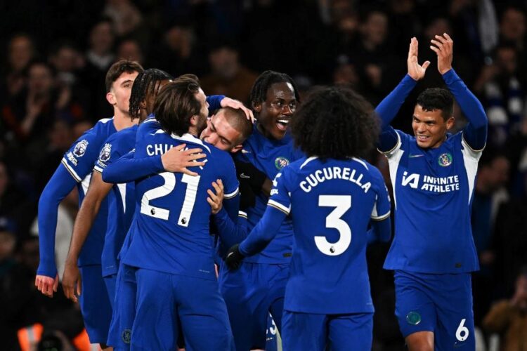 Les joueurs du Chelsea FC