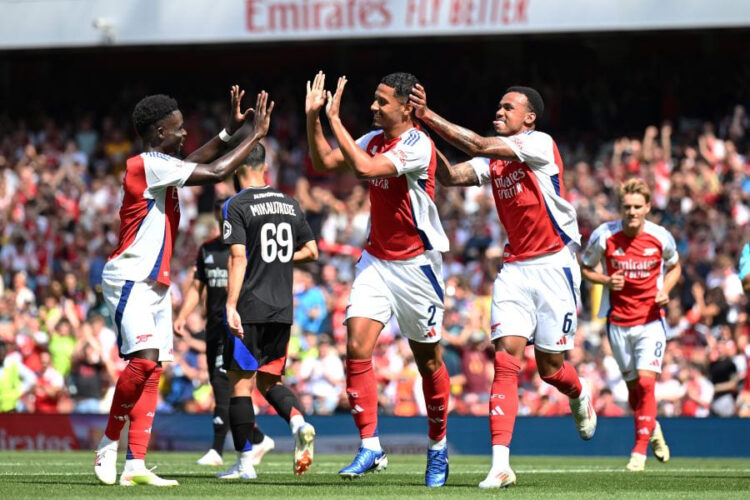 Les joueurs d'Arsenal