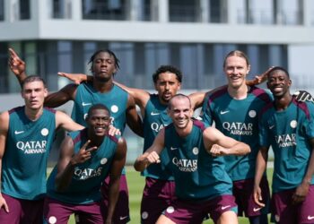 Les joueurs du Paris SG