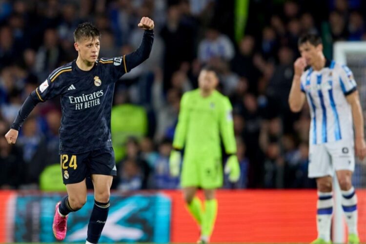 Arda Guler, le milieu turc du Real Madrid, était buteur lors de la dernière rencontre face à la Real Sociedad