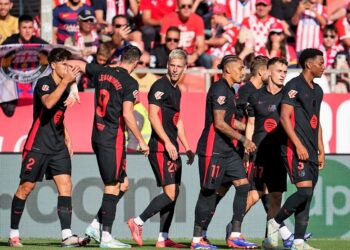 Les joueurs du FC Barcelone