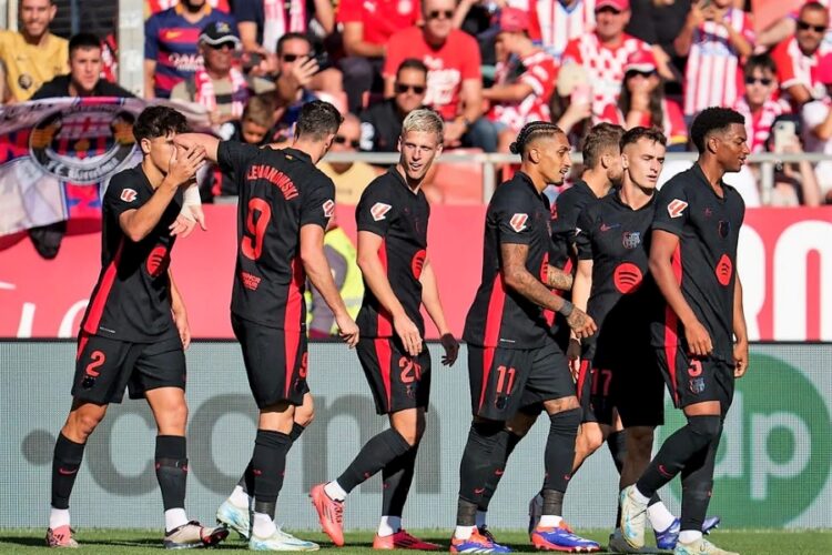 Les joueurs du FC Barcelone