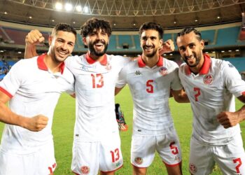 Les joueurs tunisiens en première rencontre des éliminatoires de la CAN 2025