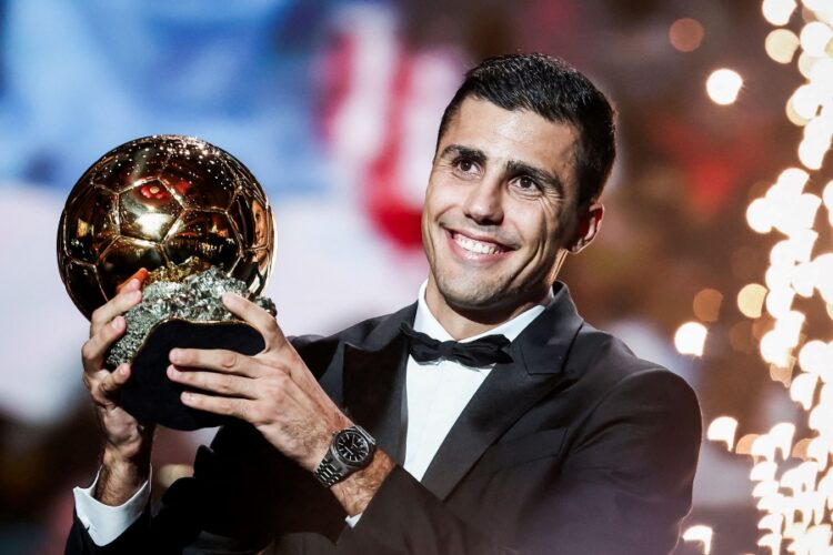 Rodri avec le Ballon d'or