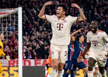 Kim Min-Jae (3), buteur face au PSG