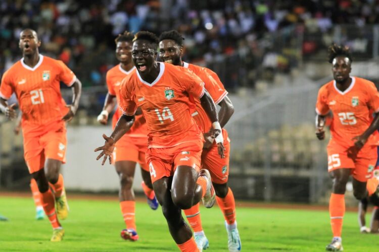 Les joueurs de la Côte d'Ivoire