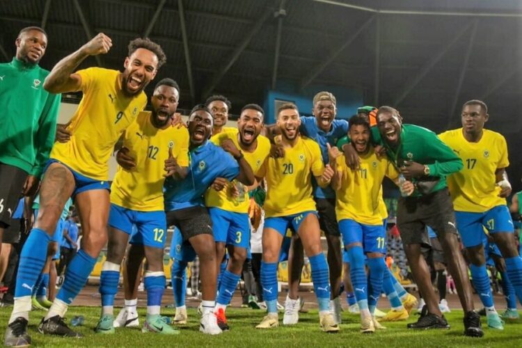 Les joueurs du Gabon