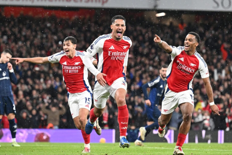 Les joueurs d'Arsenal