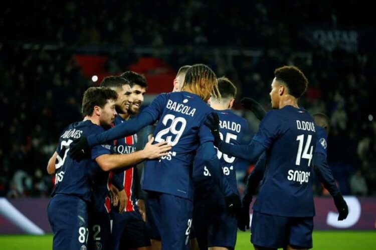 Les joueurs du PSG